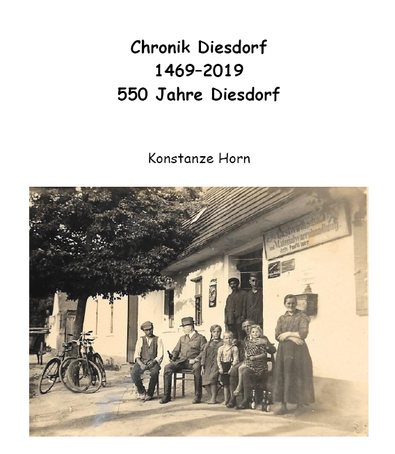 Titelblatt der von Konstanze Horn erarbeiteten Chronik für den Ort Diesdorf